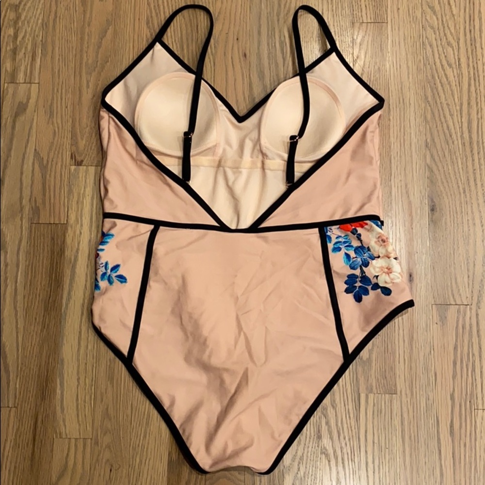 Pac Sun v neck one piece swim suit - Picture 2 of 3